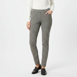 Les Copains Bleu Light weight Woven Side Zip Ankle Slim pants Gray 40 6